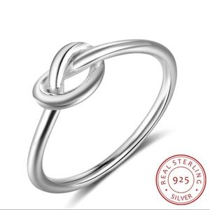 Silver Knot Ring for Love, Friendship & Infinity
